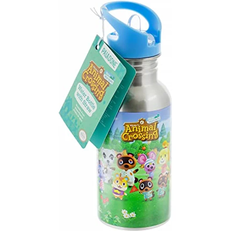 Paladone Crossing Metal Water Bottle with Straw, 500ml Z107105 Mehrfarbig – Bild 3