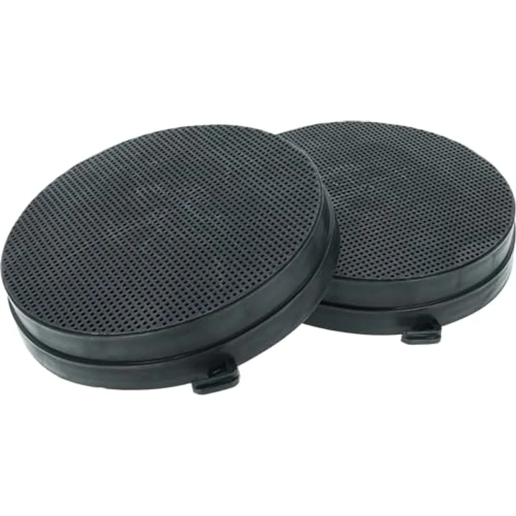 vhbw 2x Aktivkohlefilter für Falmec QUASAR WALL 80CM BLACK, 16,8 cm, für verbesserte Umluft und Geruchsvermeidung, schwarz – Bild 1