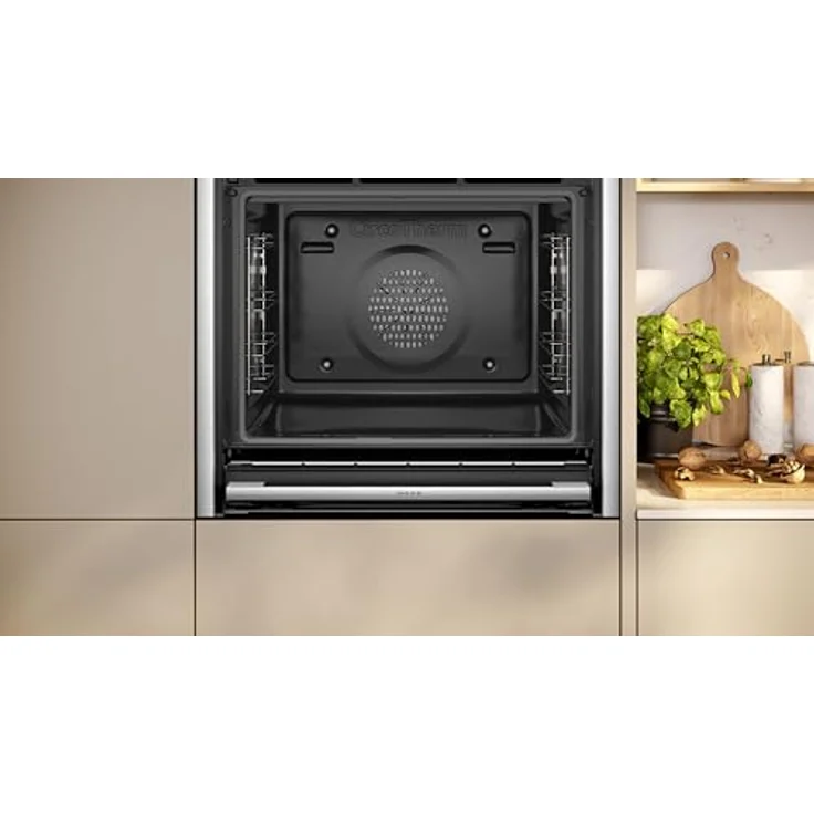 Neff B64CT73N0, N90, CircoTerm Slide und Hide Einbaubackofen, 60x60cm, Edelstahl, 6.8 Zoll Full Touch TFT-Farb- und Grafikdisplay,Pyrolyse, Home Connect, Multipoint Bratenthermometer – Bild 2