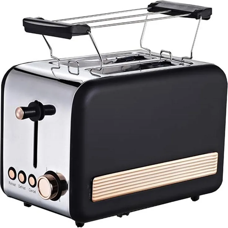 Michelino 2 Scheiben Toaster, Toaster, Schwarz