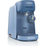Tassimo Finesse Kapselmaschine TAS16B5 Kaffeemaschine by Bosch, 70 Getränke, intensiverer Kaffee auf Kopfdruck, Abschaltautomatik, perfekt dosiert, platzsparend, 1400 W, 0.7 liters , blau