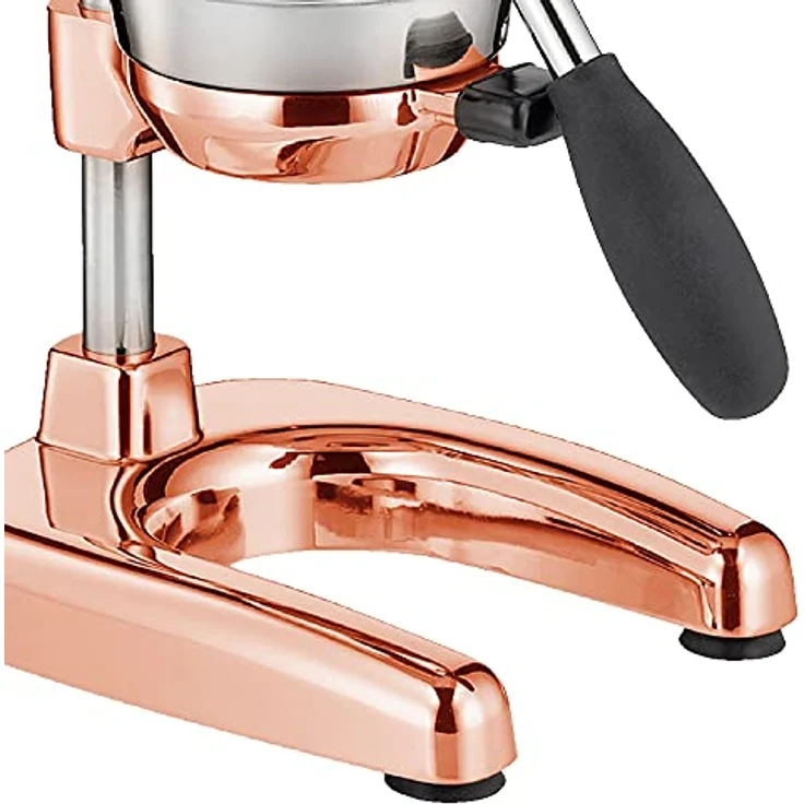Cilio C309454 Manuelle Saftpresse, Zinkdruckguss, Kupfer, 23 x 19 x 44 cm – Bild 4