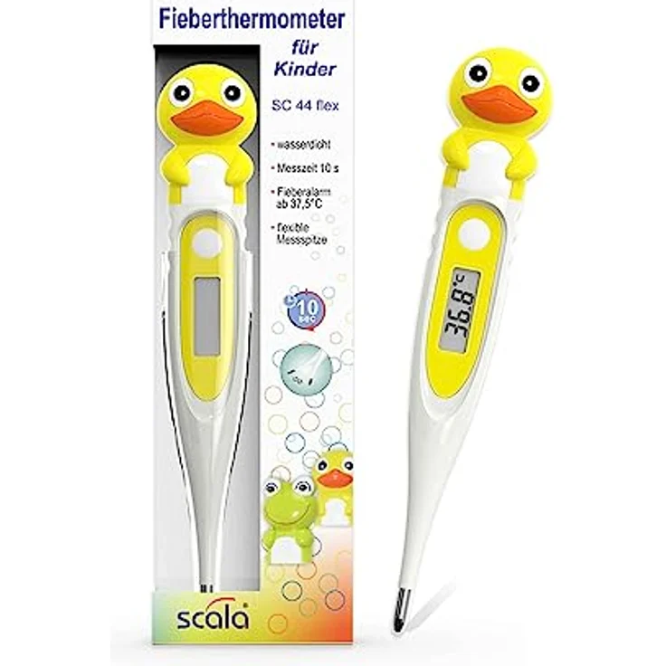 scala Digitales Fieberthermometer SC 44 flex Speed Ente, weiß – Bild 1