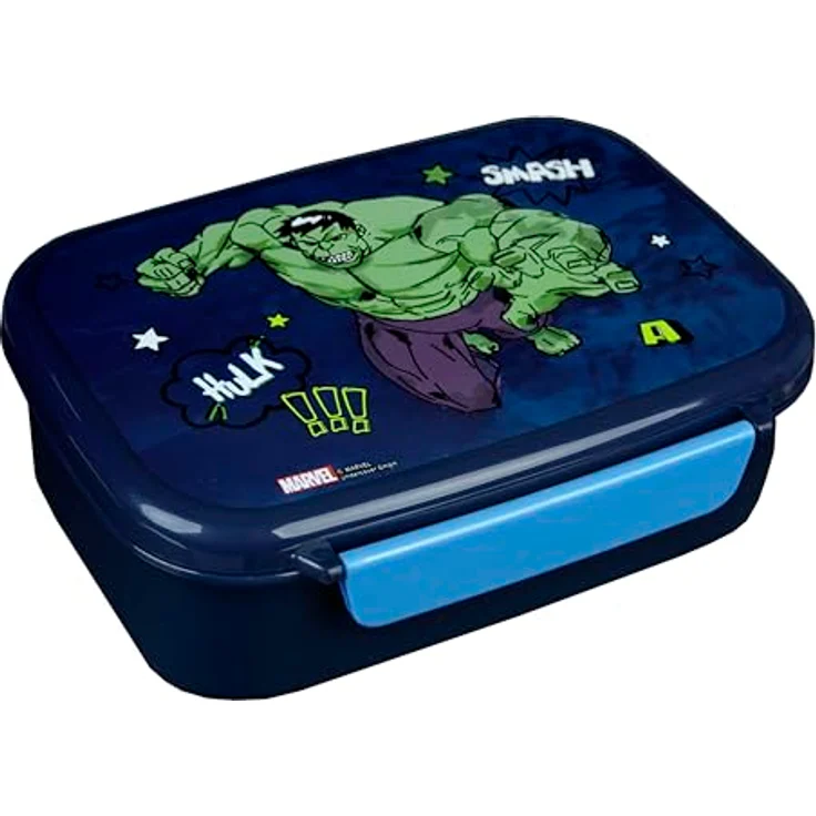 Scooli Lunchbox Avengers, praktische Brotzeitdose mit herausnehmbarem Einsatz, 135 x 180 x 60 mm – Bild 1