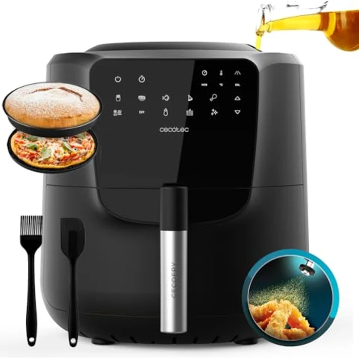 Cecotec Heißluftfritteuse Cecofry Rain Pack, 5,5L, ohne Öl, mit Touch-Bedienfeld und selbstreinigender Funktion – Bild 1