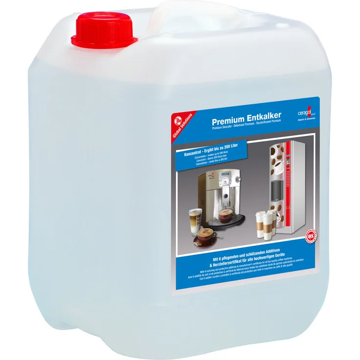 ceragol ultra Premium Entkalker für alle Kaffeeautomaten und Espressomaschinen, 10 Liter