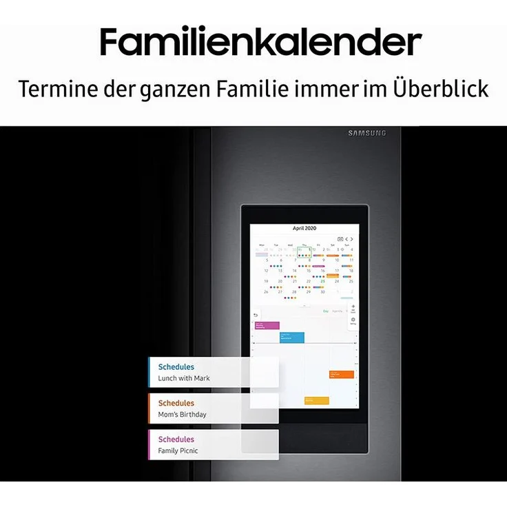 Samsung RS6HA8891SL/EG Side-by-Side-Kühlschrank, freistehend, Edelstahloptik, NoFrost, WLAN, Wasser- und Eiswürfelspender, Festwasseranschluss, Smart Connect, Food Cam, Schnellgefrieren und -kühlen, Breite 91.2 cm – Bild 8