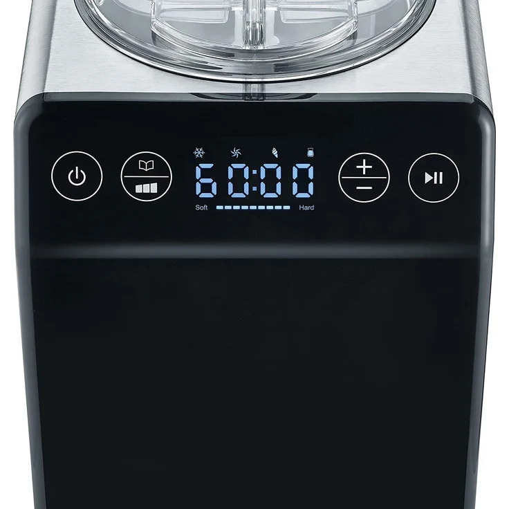 Graef IM 700 Eismaschine 2in1 mit Joghurtfunktion, 180W, Edelstahl, 4 Programme, edelstahl-schwarz – Bild 5