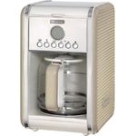 Ariete 1342-03-beige 1342 1342CR 12-Tassen-Kaffeemaschine Vintage, 2000 W, creme, Kunststoff