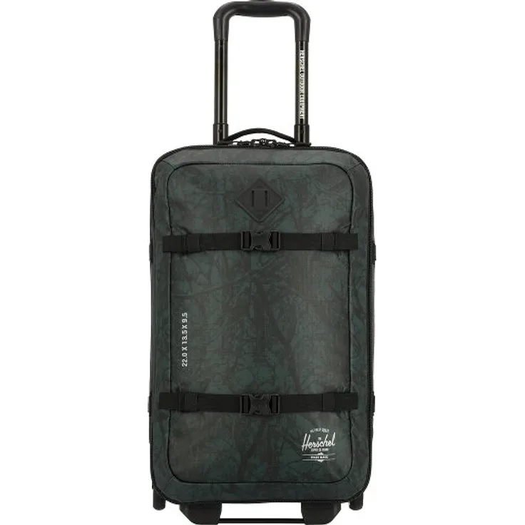 Herschel All Season 2 Rollen Kabinentrolley 55 cm, grün, aus 100% Polycarbonat, handgepäcktauglich