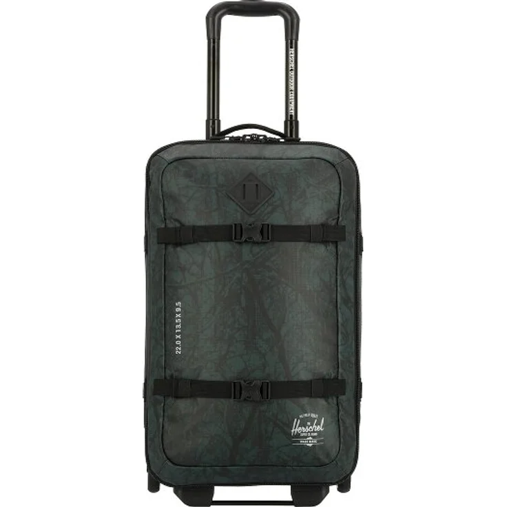 Herschel All Season 2 Rollen Kabinentrolley 55 cm, grün, aus 100% Polycarbonat, handgepäcktauglich