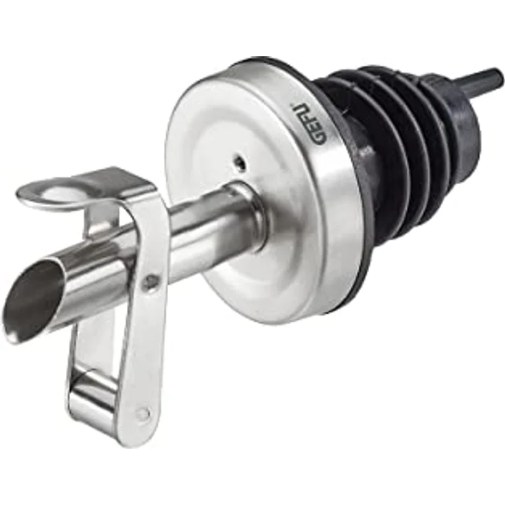 GEFU Flaschenausgießer SEESAW, tropfenfreies Ausgießen für Flaschenhälse von 15-20 mm, automatischer Wippdeckel – Bild 3