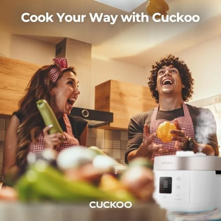 Cuckoo Reiskocher 1.08l CRP-ST0609F Twin Pressure, vielseitiges Küchengerät mit offener Deckel-Kochfunktion – Bild 3