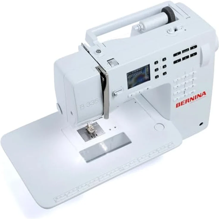 Bernina B 335  900 Stiche pro Minute Display Nählicht Nähmaschine, weiß – Bild 3