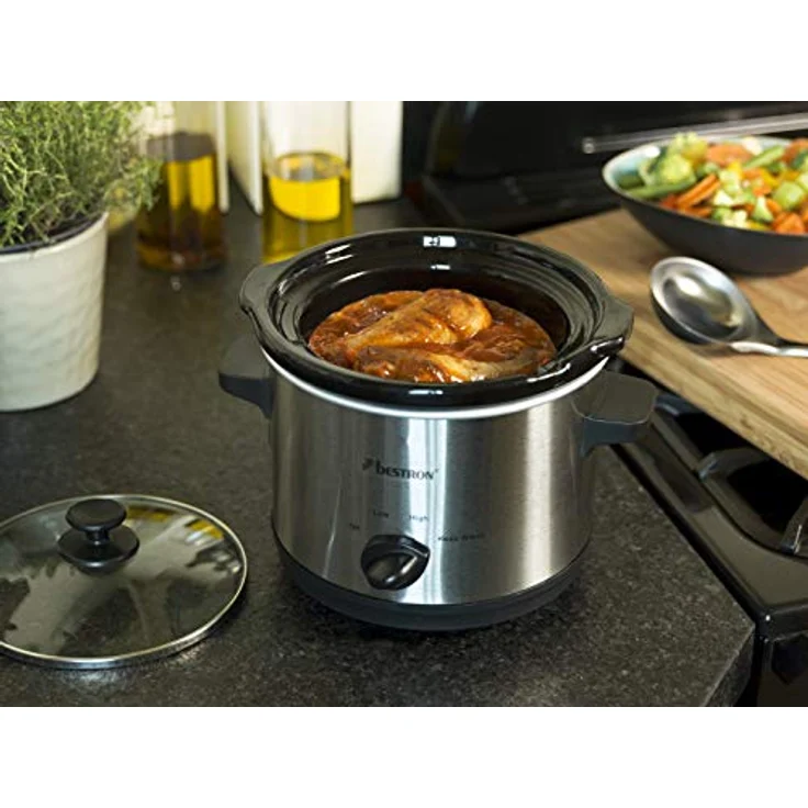 Bestron Dampfgarer, Mit Keramikpfanne und Glasdeckel, 1,5 Liter, 120 Watt, Edelstahl – Bild 11