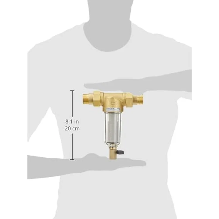 Honeywell Wasserfilter Feinfilter FF06 MiniPlus - DN 25, 1" Transparentes Gehäuse, einfache Reinigung, hohe Betriebstemperatur – Bild 5