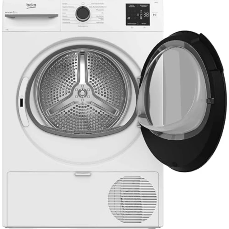 Beko BM3T37249W Wäschetrockner, 7 kg, Frontlader mit Wärmepumpentechnologie, allergikergeeignet, 15 Programme, Knitterschutz, AquaWave Schontrommel, Weiß – Bild 3