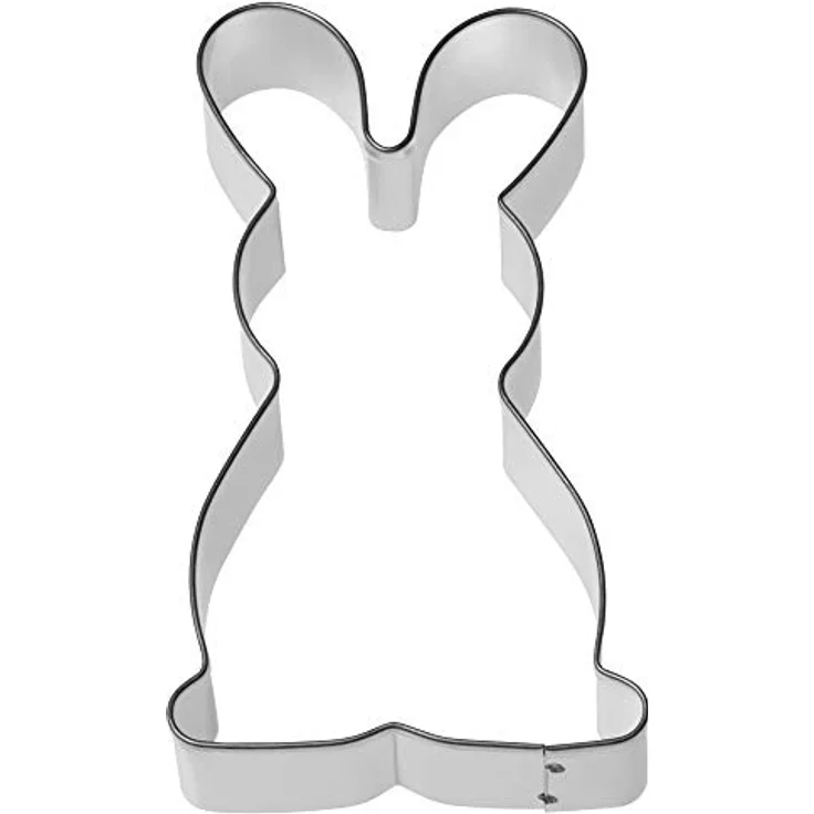 Kaiser Hase Henry, groß, Ostern Plätzchen Ausstecher für Kekse, Edelstahl, 12,2 x 6,5 x 2,5 cm – Bild 2