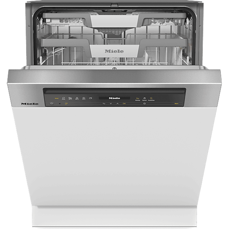 MIELE G 7601 SCi AD EnergyHero, teilintegrierbarer Geschirrspüler mit 14 Maßgedecken, AutoDos, EcoPower-Technologie und Edelstahl CleanSteel Bedienelementen