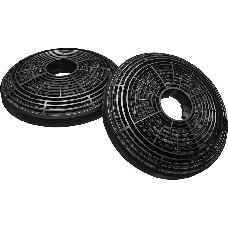 Ciarra Aktivkohlefilter 2er Set CBCF002X2, Ø135mm schwarz, für Dunstabzugshauben Umluftbetrieb mit effektiver Luftreinigung