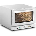 Royal Catering Heißluftofen Konvektomat Kombidämpfer Backofen Edelstahl 2.150 W 3 Gitterroste, Kleinbackofen, Silber