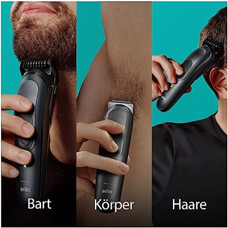 Braun Haarschneider All-In-One Styling Set MGK7491, 17-in-1 Barttrimmer, Wasserdicht – Bild 3