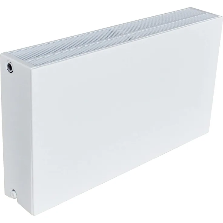 Sanicomfort Universal-Planheizkörper Typ 3K(33), Weiß, 50 cm x 100 cm, gradliniges Design, 6 Anschlüsse