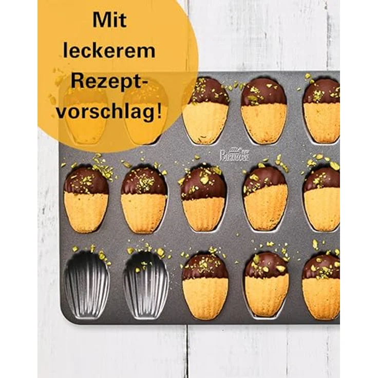 RBV Birkmann 881525, Easy Baking, Bärentatzen--Madeleine-Form, 18-fach – Bild 7