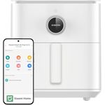 Xiaomi Smart Air Fryer 6.5L Luftfritteuse, 6,5 l, 1800 W, 100 Rezepte, OLED-Display, einstellbare Temperatur 40 °C - 220 °C, gleichmäßiges Garen 360 °, Weiß (ES)