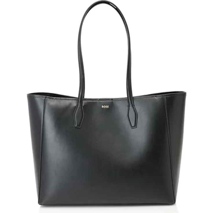 Hugo Boss Shopper Numah Tote, Leder Einkaufstasche mit Schlüsselanhänger, 39 x 31 x 16 cm