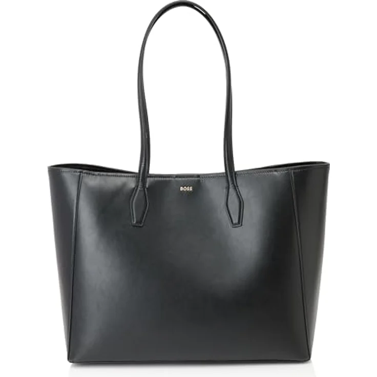 Hugo Boss Shopper Numah Tote, Leder Einkaufstasche mit Schlüsselanhänger, 39 x 31 x 16 cm – Bild 1