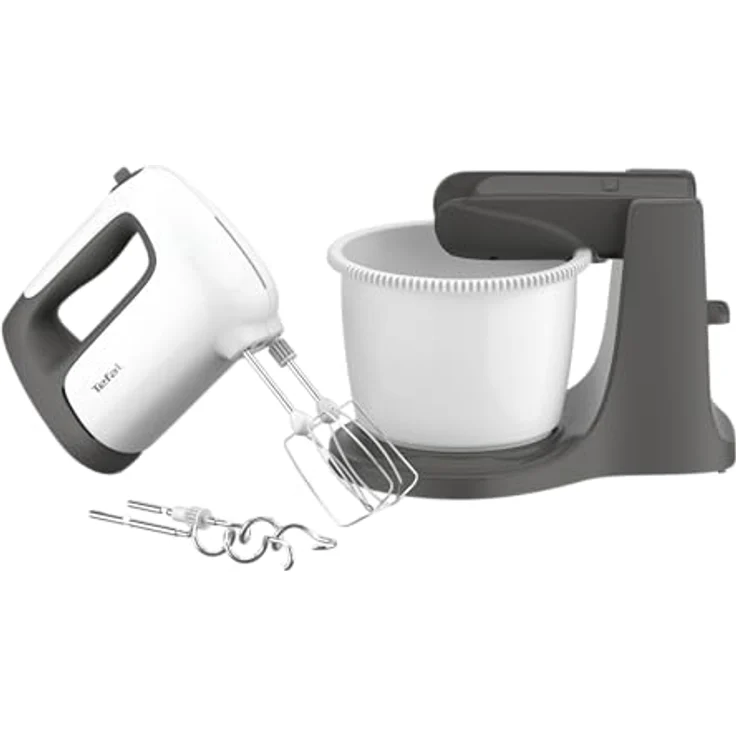 Tefal HT464138 Prep'Mix Hand Mixer with Rotating Bowl 2.5 L 500 W White – Bild 4
