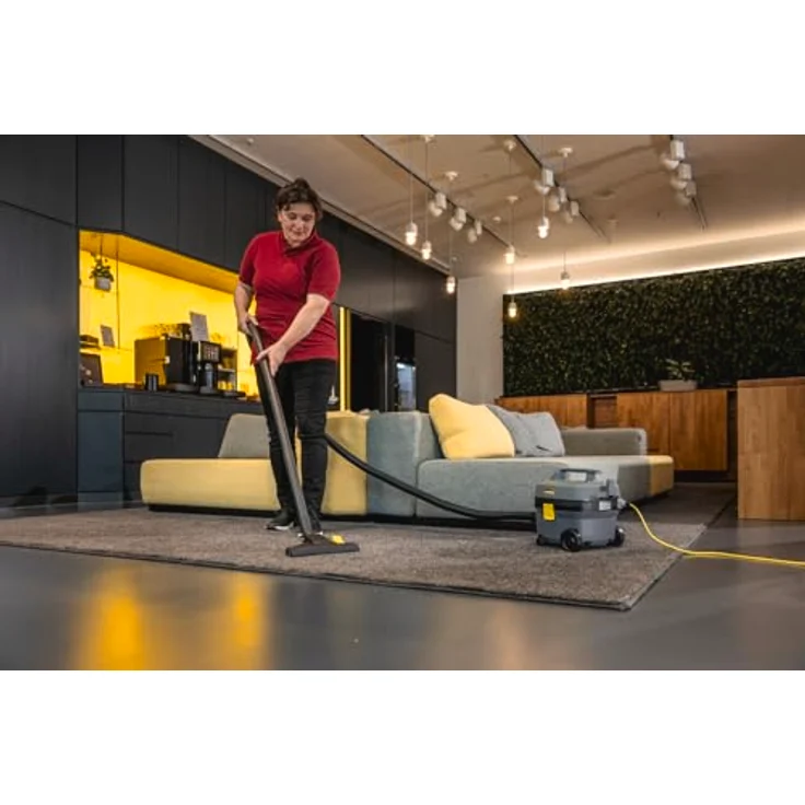 Kärcher T 7/1 Classic ADV Trockensauger, 850 W, 7 Liter Behälter, inkl. Kombi-Bodendüse, Vliesfiltertüte - Gelb – Bild 2