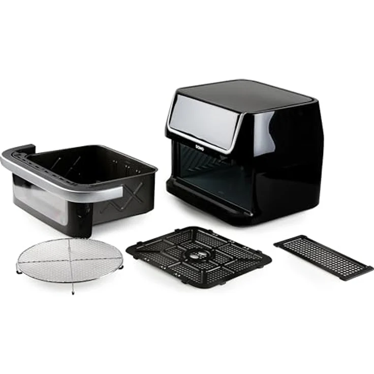 Domo DO544FR Deli-fryer/Heißluftfritteuse 'family edition' - mit Trennwand - 10 L - 1800 W, Weiß – Bild 3