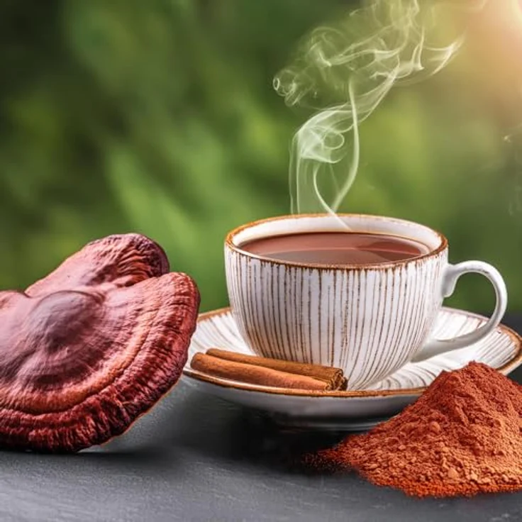 ReiChi Zen Dr.Jacob's Pulver, 150 g, veganer Pilzmix mit Reishi, Chaga, Cordyceps, Lions Mane, Guarana & Kakao ohne Zusatzstoffe & Zucker – Bild 7