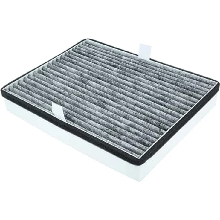 vhbw 2x Aktivkohlefilter DKF 36-P, kompatibel mit Miele 20228038, weiß/grau, für Dunstabzugshaube – Bild 2