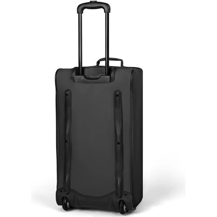 Redolz Duffle Essentials, 2 Rollen Reisetasche mit 80 l Stauraum, Schwarz, arretierbarer Griff und robuste Polyester-Konstruktion – Bild 7