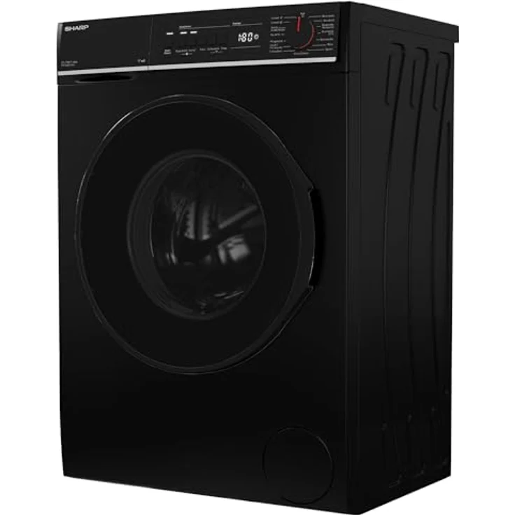 Sharp ES-PRO714BA-DE Waschmaschine, 7 kg, 1400 U/min, Schwarz, SoftTouch-Bedienung, AquaStop, 15 Programme, AllergySmart – Bild 5