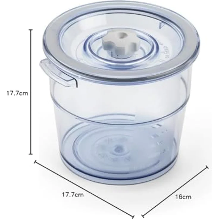 Magic Vac Executive Vakuumbehälter, 2 L, BPA-frei, für Vakuumieren, Marinieren und Aufbewahren, spülmaschinenfest, Made in Italy – Bild 4