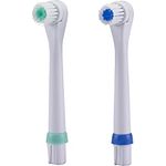 Beper RCO4091819 Set mit 2 kompatiblen Bürstenköpfen Kinder 40.918, Elektrische Zahnbürste 40.919, Hygiene Oral, Weiß/Grün, Weiß/Blau