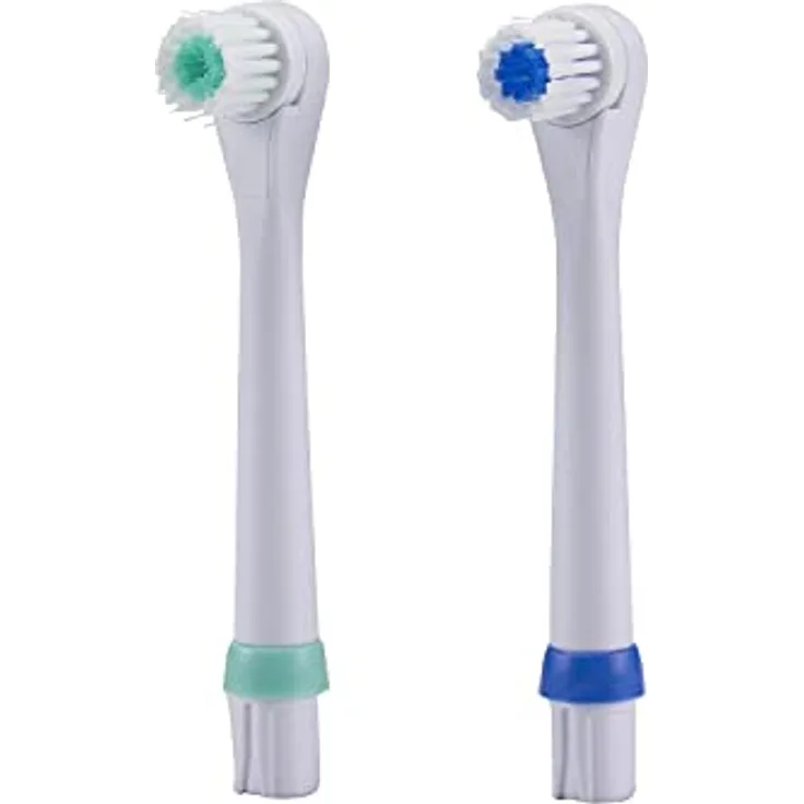 Beper RCO4091819 Set mit 2 kompatiblen Bürstenköpfen Kinder 40.918, Elektrische Zahnbürste 40.919, Hygiene Oral, Weiß/Grün, Weiß/Blau