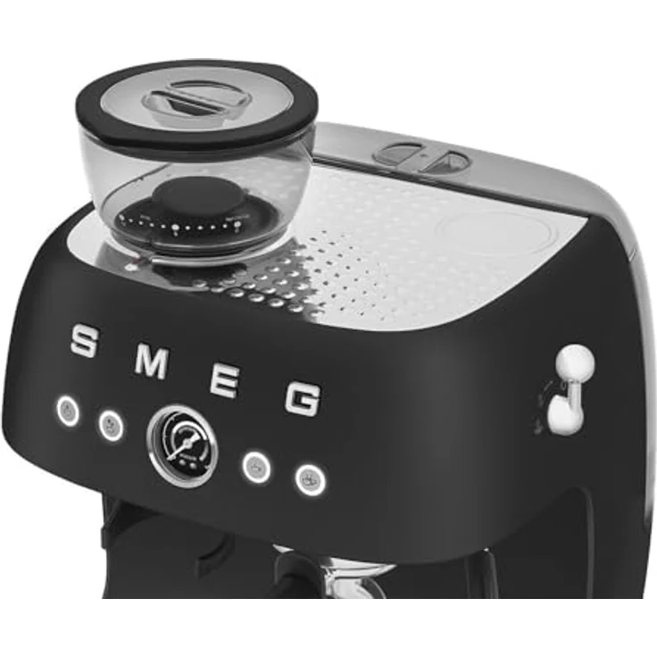 Smeg 50's Style EGF03BLMEU, Espresso Kaffeemaschine, Schwarz, mit 2-jähriger Herstellergarantie und Garantieverlängerung auf 5 Jahre – Bild 7