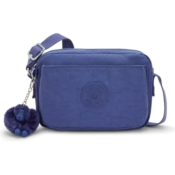 Kipling Abanu Umhängetasche 20 cm, robuste Polyamid-Tasche mit verstellbarem Riemen, Blau – Bild 1