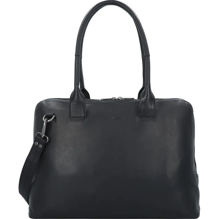 Plevier Canton Bowling Bag, Handtasche für Laptops bis 15.6 Zoll, Schwarz