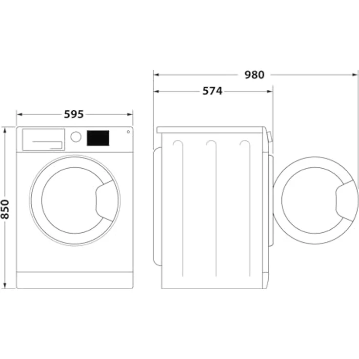 BAUKNECHT Waschtrockner WD ECO SHIELD 8614 D, 8 kg, 1400 U/min, Steam Hygiene mit Antivirus, Fleckenentfernung 40° – Bild 2