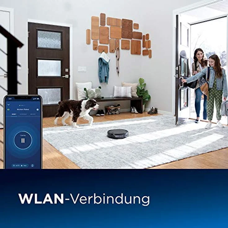 BISSELL CleanView Staubsaugerroboter | für Teppiche & Hartböden | 1500 Pa Saugleistung, App Steuerung, 3-stufiges Reinigungssystem, 100 Minuten Laufzeit, WLAN-Funktion | Roboterstaubsauger 2908N – Bild 4