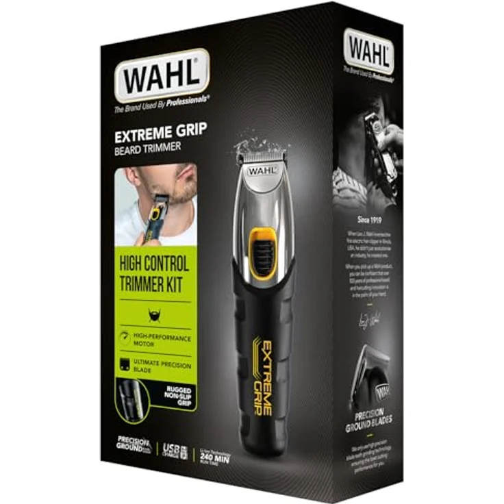 Wahl Bartschneider Extreme Grip, 19-teiliges Akku-Bartschneider Set, Lithium-Ionen-Technologie, USB Aufladung, schwarz - Preisvergleich – Bild 6