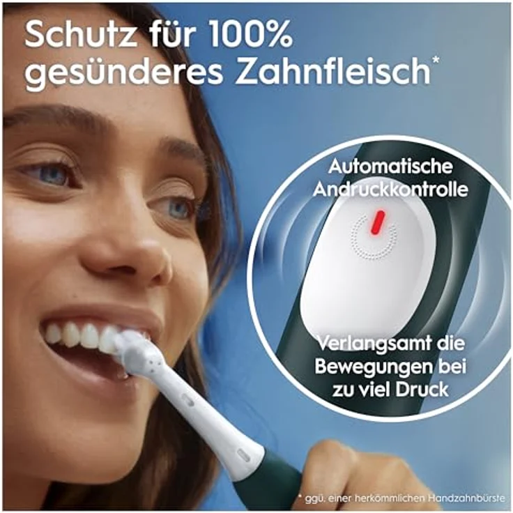 Oral-B iO Series 2 Elektrische Zahnbürste/Electric Toothbrush, Magnet-Technologie, 3 Putzmodi, Forest Green – Bild 4