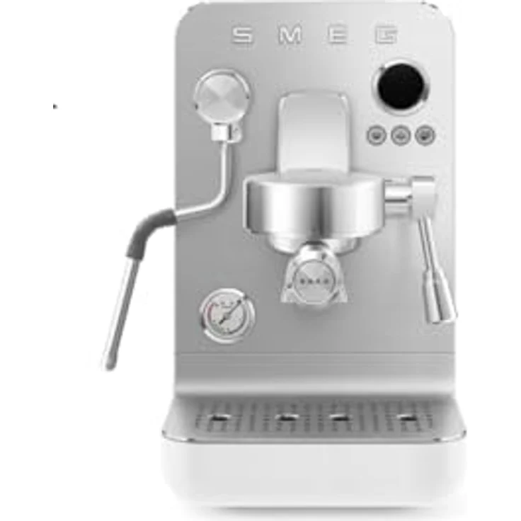 Smeg EMC02WHMEU Minipro-Espressomaschine, Plastic mit schnellem Aufheizen und leistungsstarker 15-Bar-Pumpe – Bild 1