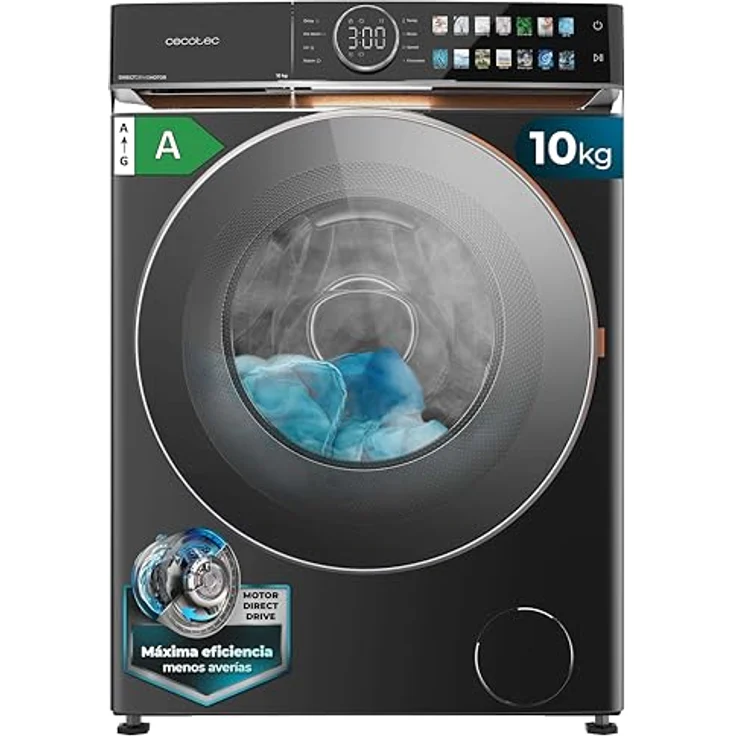 Cecotec Bolero DressCode 10980, 10 kg Waschmaschine mit Direct Drive Motor, Energieklasse A, 14 Programme, UV-Innenlicht, SteamMax-Funktion – Bild 1